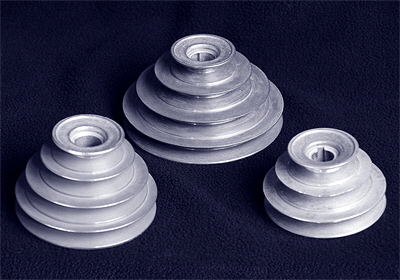 Cone Type Step Pulleys - Click to learn more!